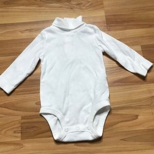 White Turtleneck Onesie
